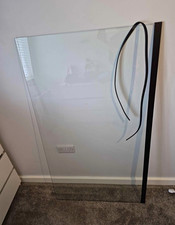 Delux Bathrooms 800x1400mm Fixed Frameless Clear Glass Bath Screen Panel
