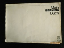 Handbuch Bernina Nähmaschine 830, 831, 832