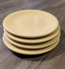 Fiestaware Plates 6 1/8” Pale New Yellow Dessert Bread Set Of 4 Fiesta USA HLC
