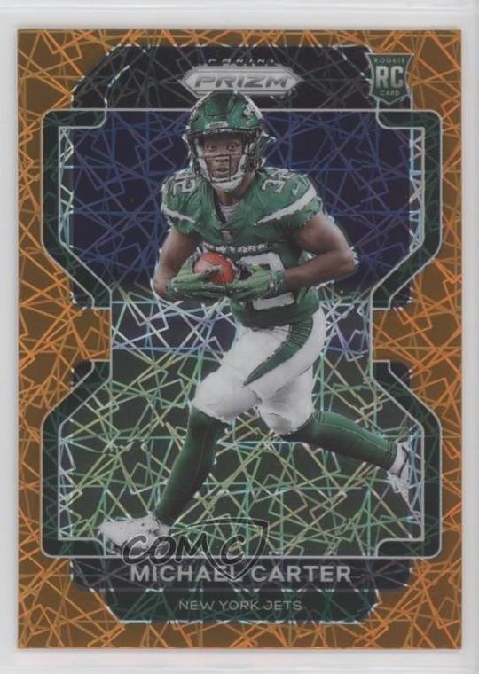 2021 Panini Prizm Rookie Lazer Prizm Michael Carter #365 Rookie RC 11pj