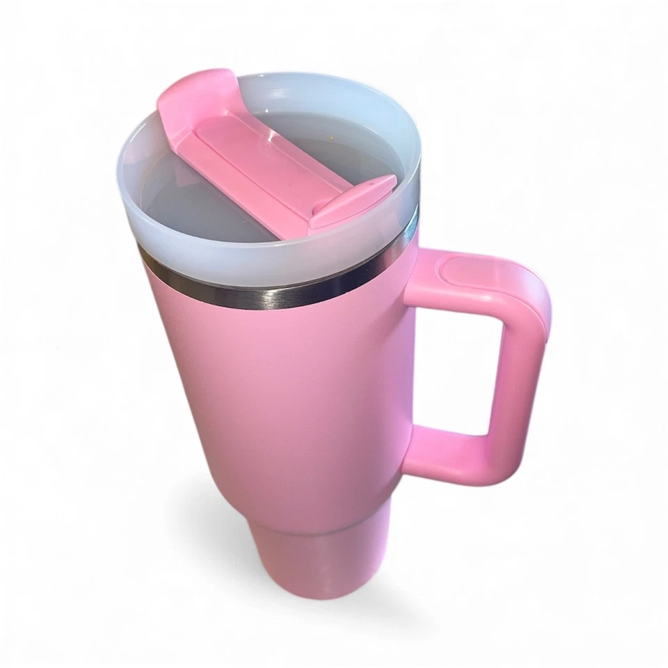 Vaso 40oz con mango Vaso aislado Aspirador de doble pared con pajita Foto 3 de 4