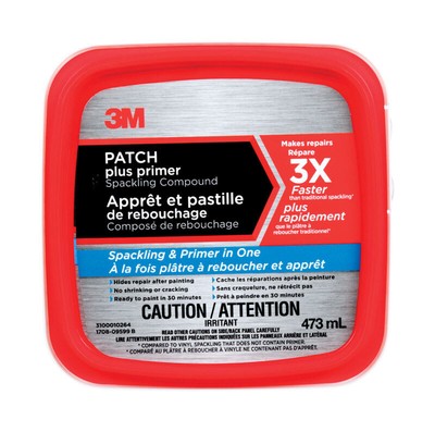 3M PPP-16-BB Patch Plus High Strength Small 3 in. Hole Repair Primer 16 oz. 6pk