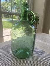 Vintage VIRESA Glass Bottle Jug with “j” on bottom