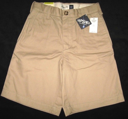 GAP Gapshield Pantalones cortos de niño talla 7 Slim Superlastic Elija caqui-beige o azul marino - Imagen 2 de 9