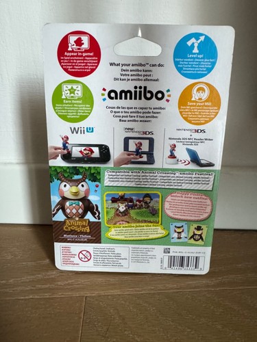 045496353339 Nintendo Amiibo - Animal Crossing - Blathers Nintendo Amiibo Nuovo - Afbeelding 2 van 2