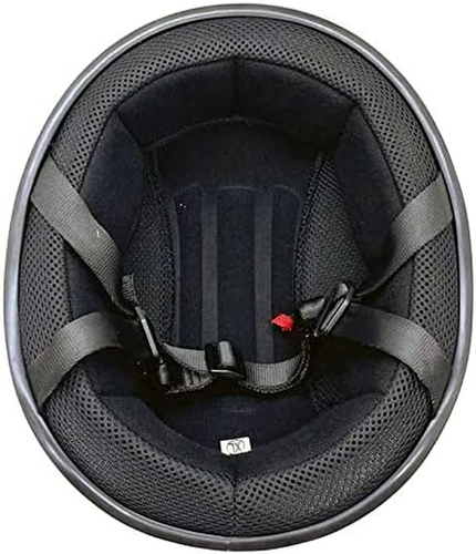 Open Face Half Classic DOT Motorcycle Helmet With Free Goggles (Glossy Black, XL - Picture 8 of 9
