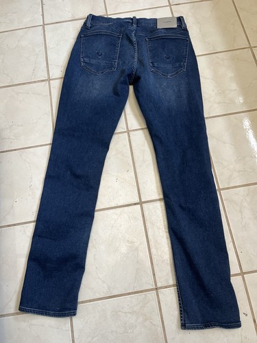 HUDSON Men's Dark Wash BLAKE Slim Straight Jeans in BLUE SHADOW Sz 31x32 - 第 6/7 張圖片