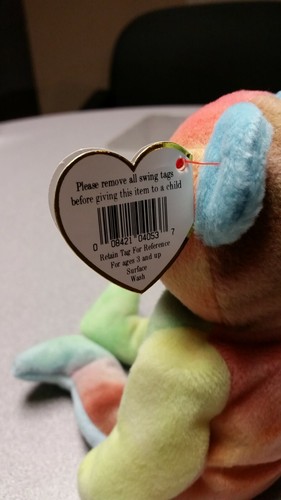 TY BEANIE BABY - PEACE - UN NUMBERED, TAG 1996 ,Handmade in CHINA, P.V.C. - Picture 6 of 8