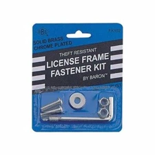 License Plate & Frame Fastener Kit - Chrome Plated - Free USA Shipping 😎😎