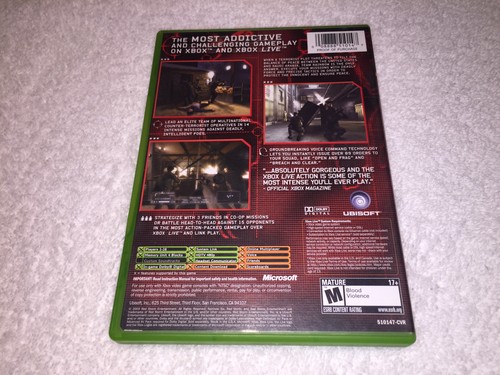 Tom Clancy's Rainbow Six 3 (Microsoft Xbox, 2003) Complete LN Perfect Mint! - Picture 2 of 6