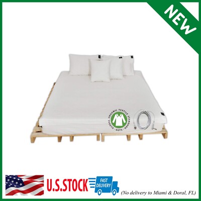 Conductive Brand Grounding Sheet For Bed Organic Cotton Silver With Ground Conne
