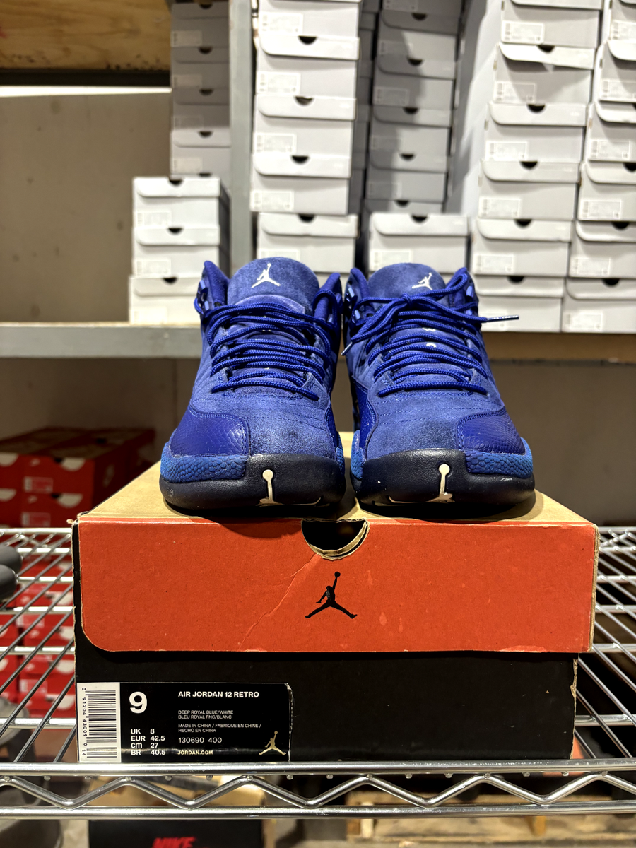 Used Air Jordan 12 Retro 'Deep Royal' Size 9 130690-400 | eBay