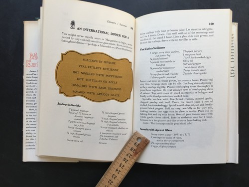 James Beard's Menus for Entertaining Cookbook HC Book by James Beard 1965 - Picture 13 of 14