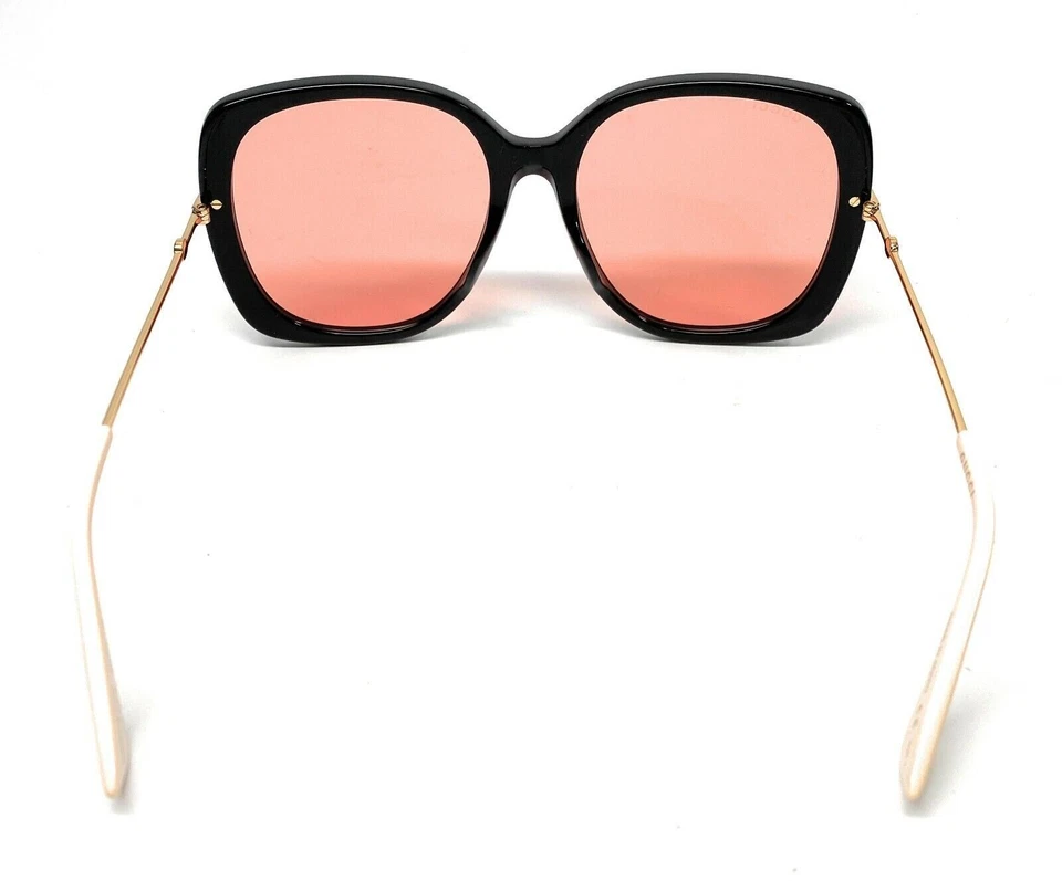 Gafas de sol para mujer Gucci GG0511S 002 negras cuadradas naranja 57-18-140 no polarizadas Foto 3 de 4