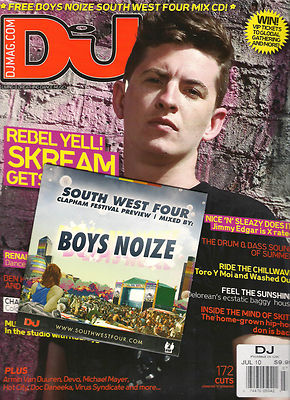 DJ MAG UK Magazine 4/87 July 2010 Skream Jimmy Edgar w BOYS NOIZE CD NEW