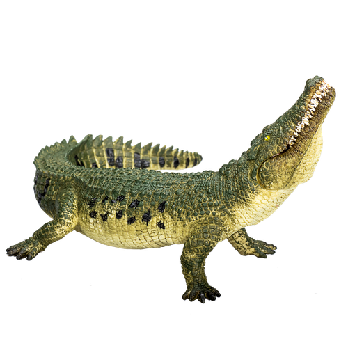 Mojo NILE CROCODILE MOVING JAW Wild zoo animals play model figure toys plastic - Foto 2 di 7