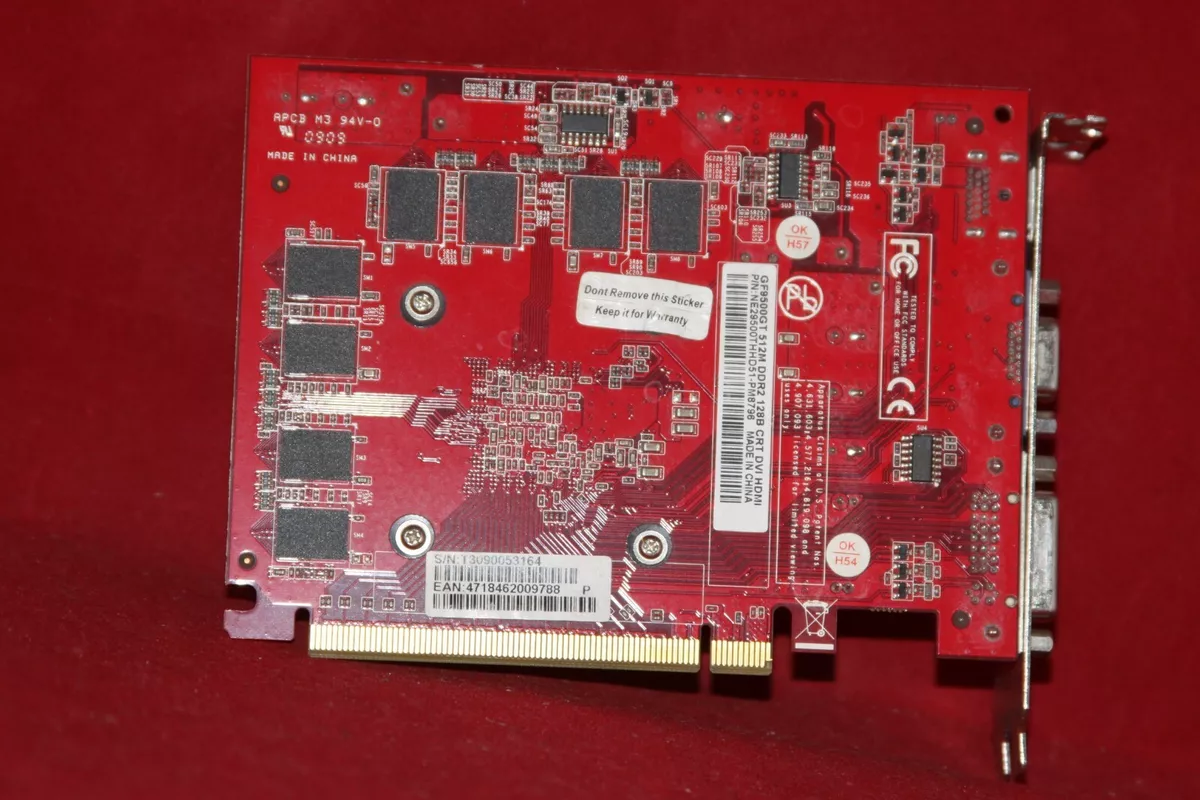 Gainward Nvidia GeForce 9500 GT 512MB 128BIT DDR2 PCI Express Graphics Card