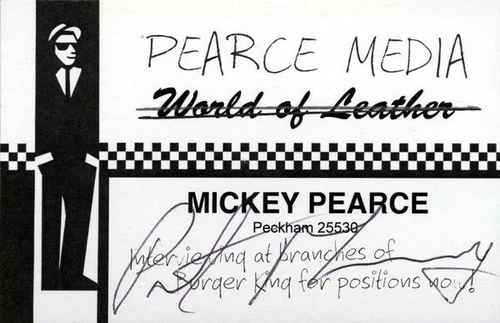 Only Fools and Horses Patrick Murray Mickey Pearce Business Card Autographed