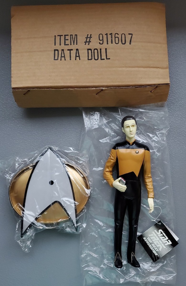 LIEUTENANT COMMANDER DATA VINYL DOLL STAR TREK NEXT GENERATION W/ STAND NEW  NM