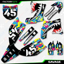 CMYK Savage Camo Graphics Kit fits 09-11 Kawasaki KXF450 KX450F Plate Decal