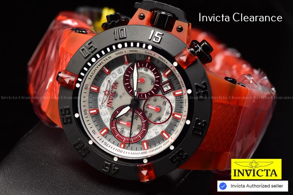 Invicta Мужская Subaqua Noma III анатомический 50 мм хронограф красный тон 200 М часы - Изображение 3 из 4