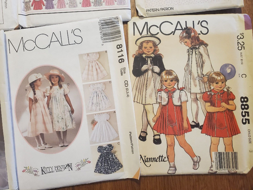 12 Girl's VTG Sewing Patterns Size 1-4 Simplicity, McCalls, Butterick Uncut/Cut - Picture 7 of 8