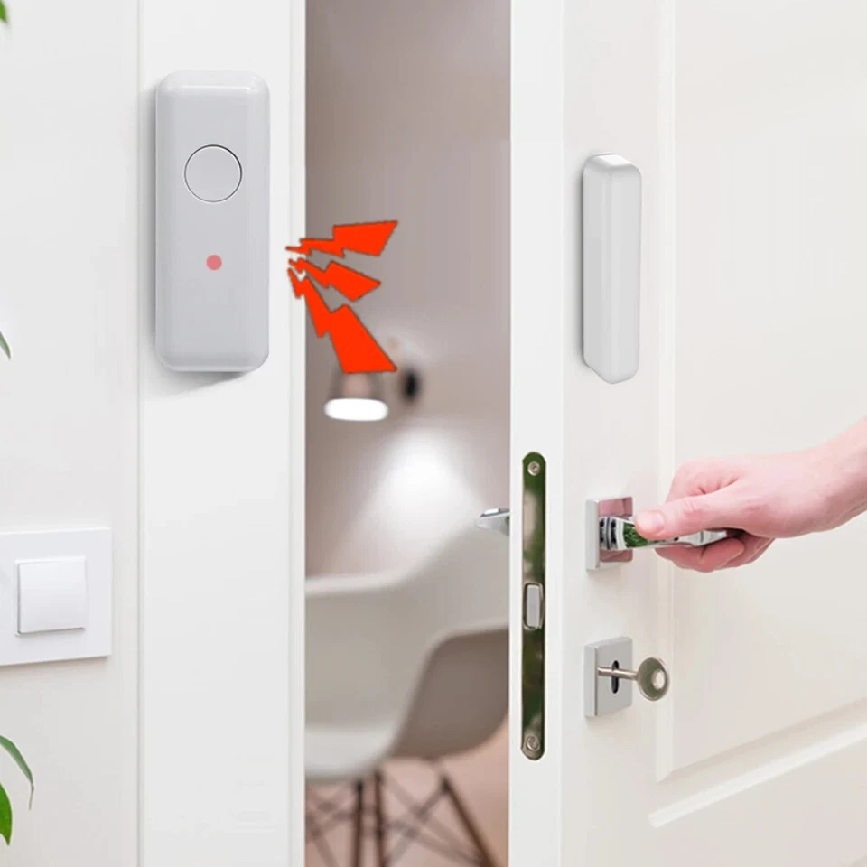 Wireless Magnetic Door&Window Sensor EV1527 Coding Mode RF 433MHz Security Alarm - Image 3 of 4
