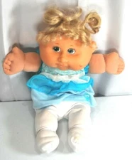 2007 Cabbage Patch Kids Doll Blonde Hair Green Eyes 1 Dimple Premier Edition