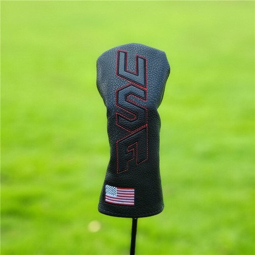 USA Flag Golf Club Headcover Driver Fairway Wood Hybrid Head Cover 135UT Black - Picture 5 of 11