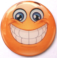 Big Grin Smiley Face Ball Marker