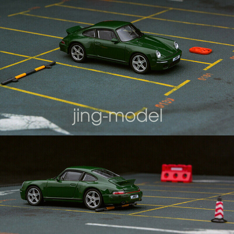 Voiture Miniature AR BOX 1:64 - RUF SCR 2018 (911 SC), Verte Irlandaise, Avec Boîte, Collection