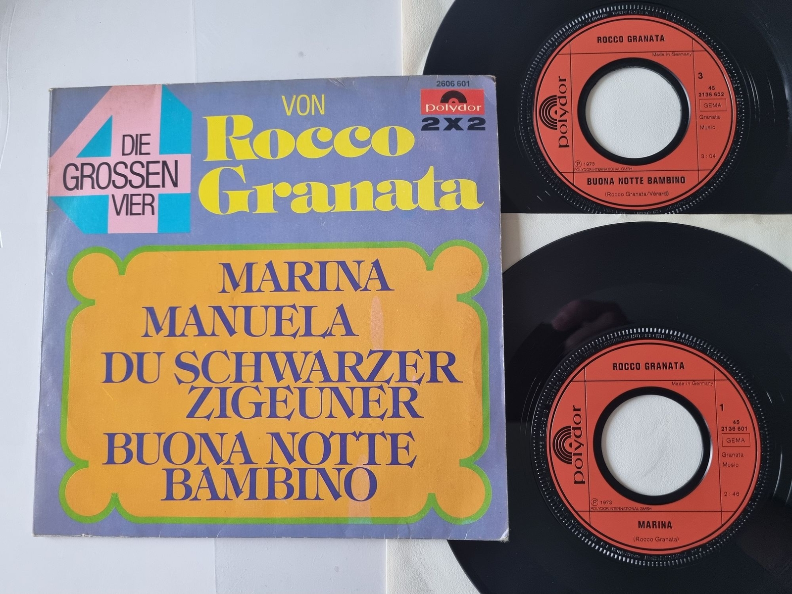 Rocco Granata - Die grossen Vier/ Marina/ Manuela 7'' Vinyl Germany