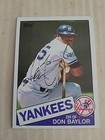 1985 Topps #70 Don Baylor Autographed Card, New York Yankees, NICE!! Orioles  — photo 1