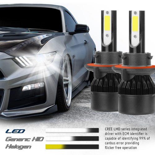 H13 9008 Hi/Lo 6000K White 1800W 270000LM 4-Sided LED Conversion Headlight KIT - Picture 4 of 12