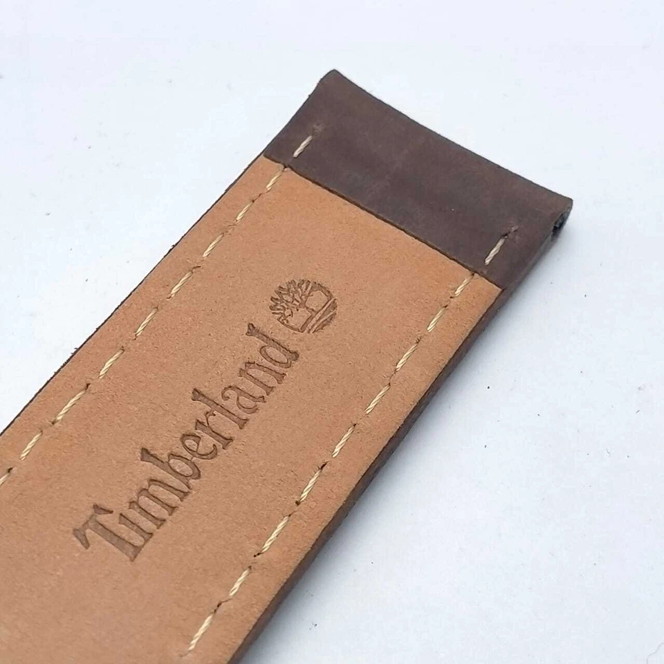 Pulseira de relógio masculina de couro genuíno Timberland 22 mm - Imagem 4 de 4