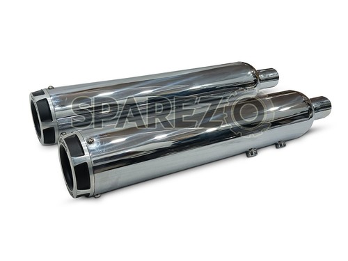 For Royal Enfield Super Meteor 650 Rhino Racing SM-V2 Exhaust Silencer - Imagen 5 de 13
