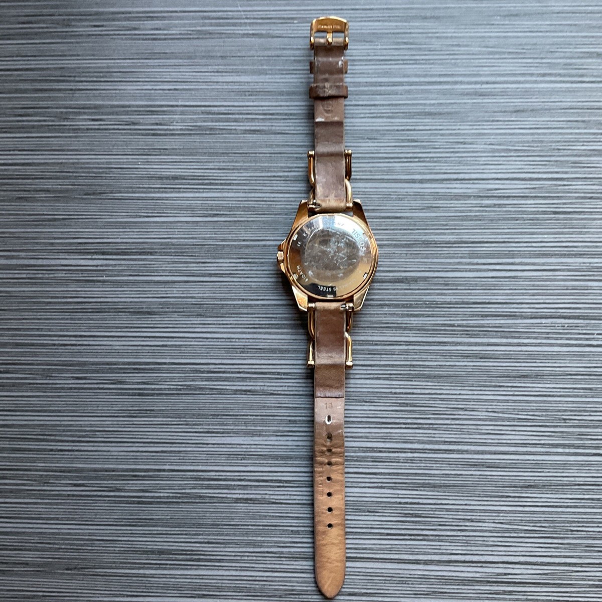 Fossil Riley Multi-Function Sand Dial Bone Leather Ladies