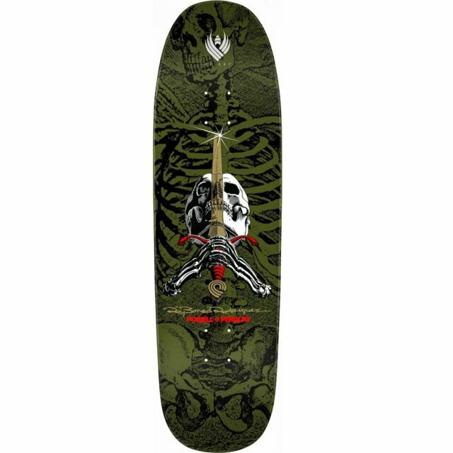 スケートボード POWELL PERALTA Powell Peralta Skull and Sword Skateboard Deck Gold - Shape