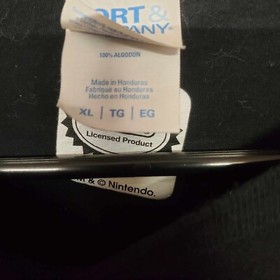 Super Mario Graphic Donkey Kong Gray Black T-Shirt Mens XL Nintendo NES SNES 64