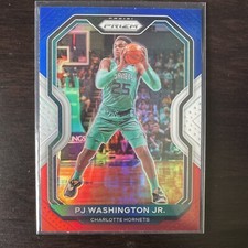 2020-21 Panini Prizm PJ Washington Jr 105 Red White & Blue Prizm Mavericks