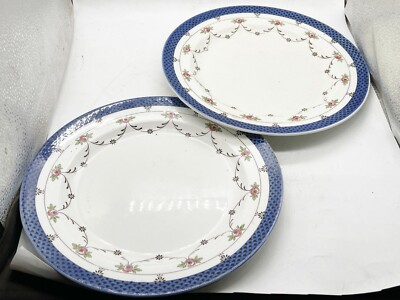 VINTAGE PAAR ROYAL DOULTON KERAMIK KERAMIK TELLER EXETER MUSTER