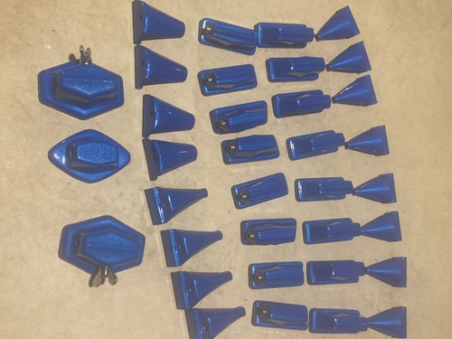 Vintage 1970's Pearl Bass Drum - Drum Claw  , Made in Japan Powder Coated Blue