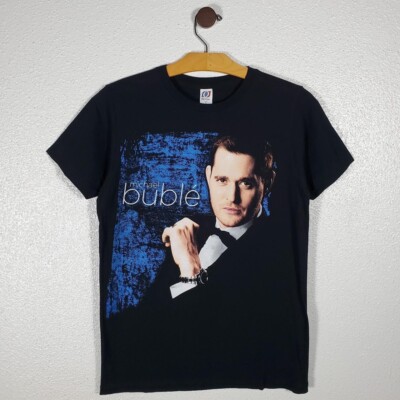 T-shirt Vintage Michael Bublé – Concert Tour – Microphone – 100% Coton – Taille M