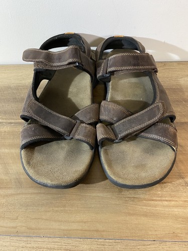 Timberland Breakwater Brown Leather Sport Sandals Mens Size 12 M.