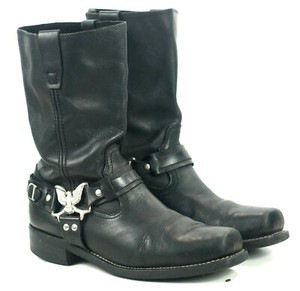 harness biker boots