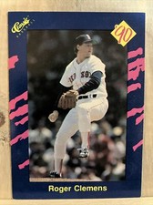 ROGER CLEMENS 1990 Classic Blue Baseball Card #51 - Boston Red Sox