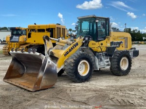 2017 Komatsu WA320-8 Wheel Loader Tractor Aux Hydraulic Bucket A/C Cab bidadoo