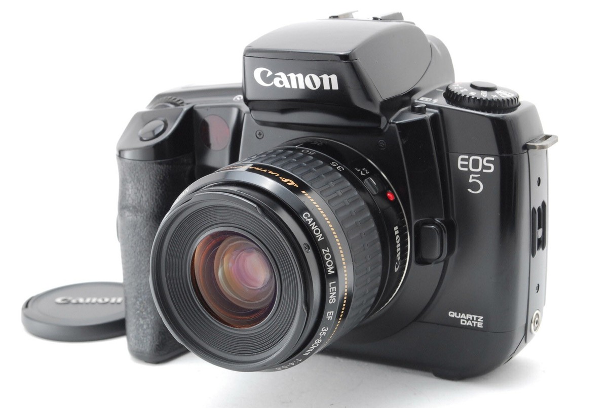 Canon EOS 5 QD AF SLR 35mm Film Camera EF 35-80mm f4-5.6 USM