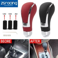 Universal Leather Automatic Car Shift Knob Manual Gear Stick Shifter Lever