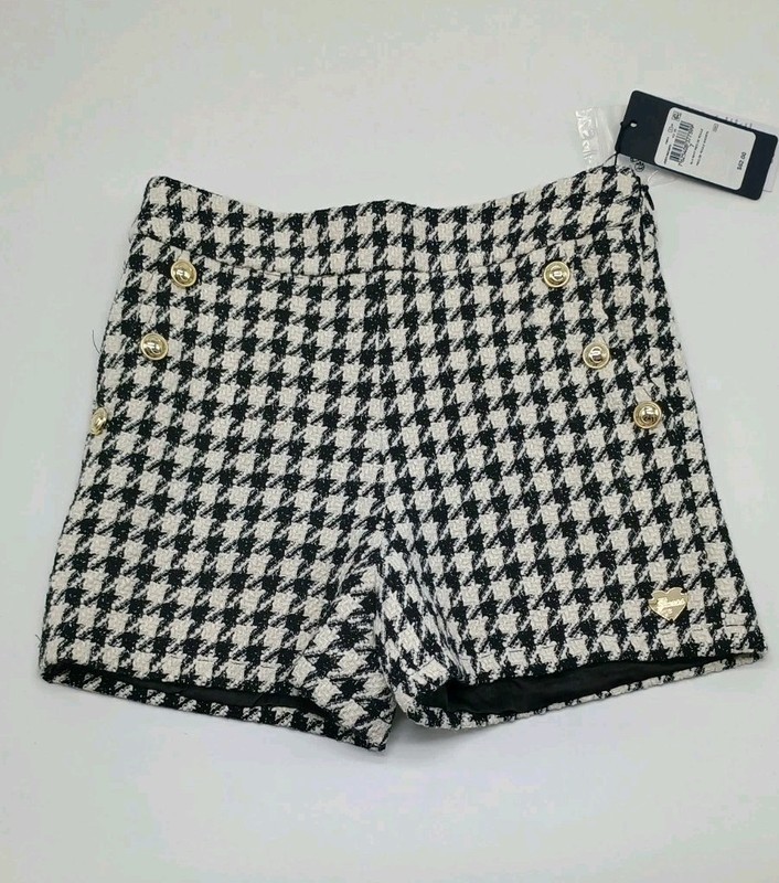 NWT Guess Houndstooth Twill Shorts Girls Size 7